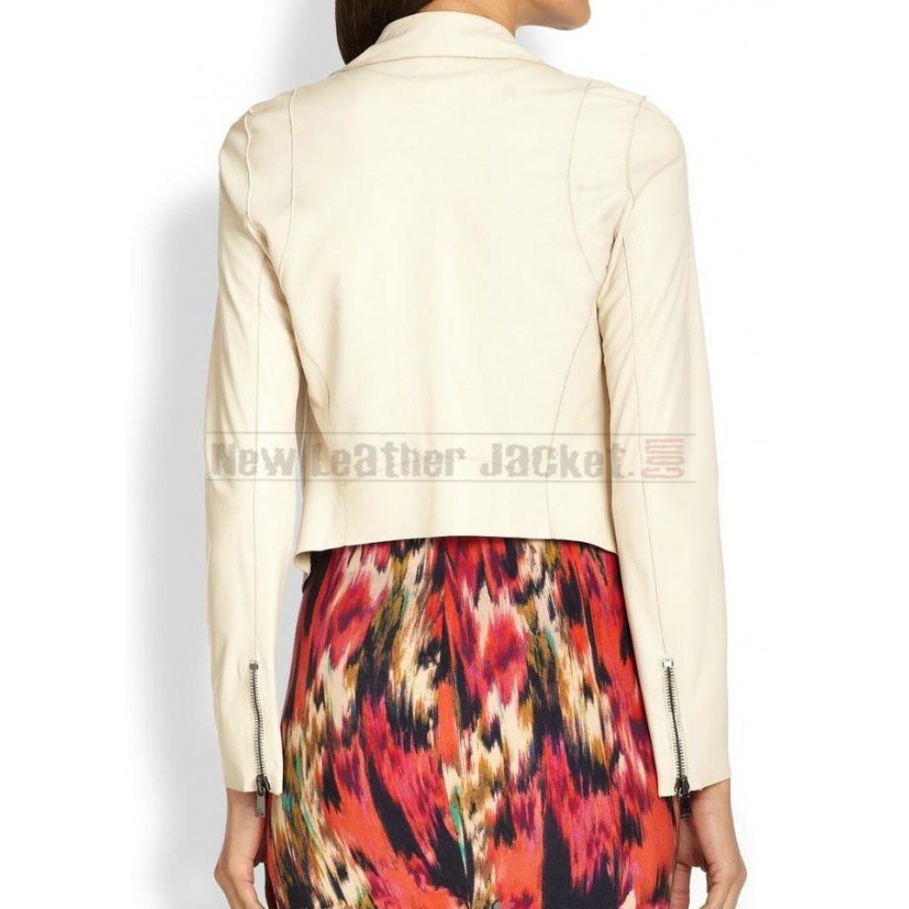 Nashville Rayna James White Leather Jacket